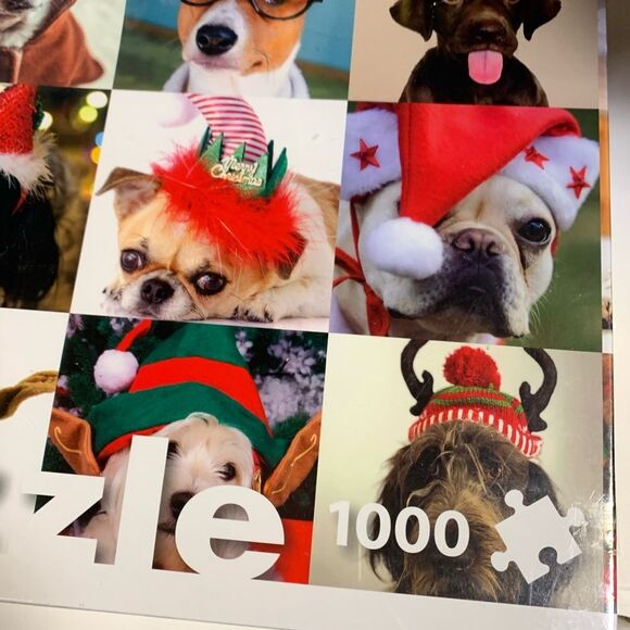 NWT Christmas Dogs Puzzle 1000 Pieces Sealed - Picture 4 of 5